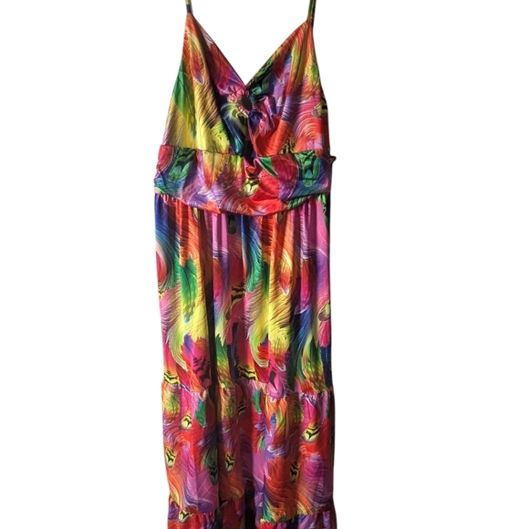 Vibrant Multicolor Maxi Dress. See Pictures For Measurements. NWT. - Picture 4 of 9